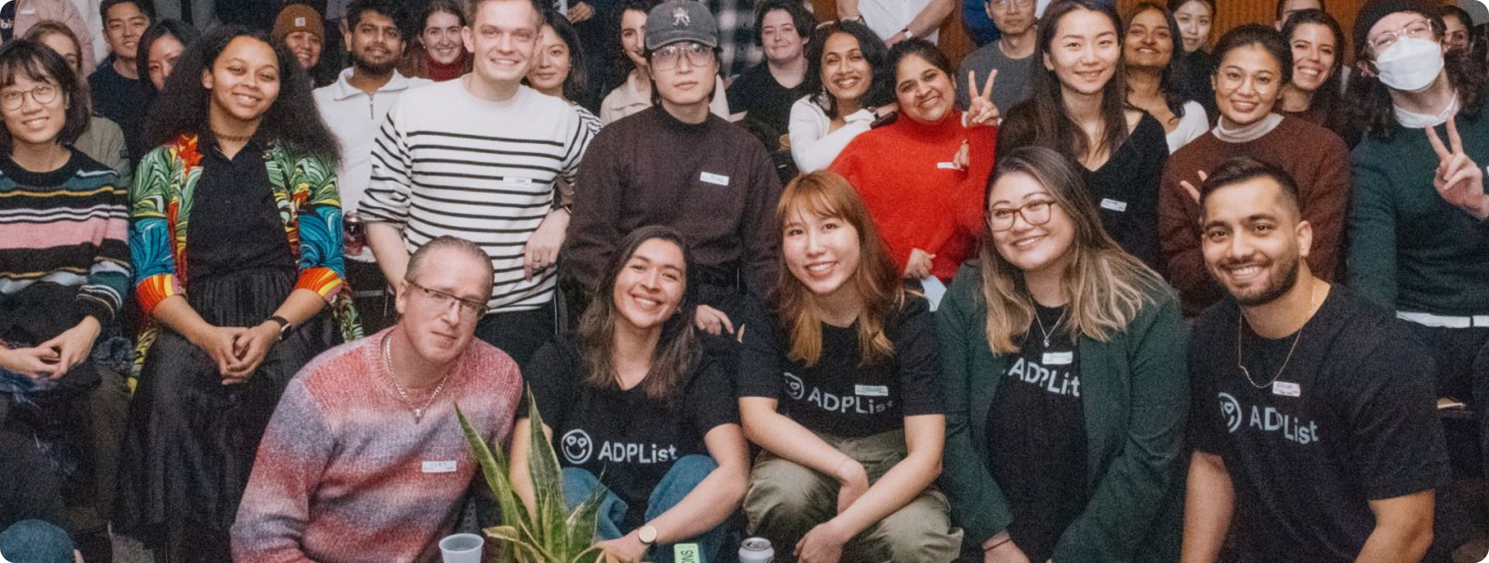 Joey and colleagues speaking at an ADPList Event