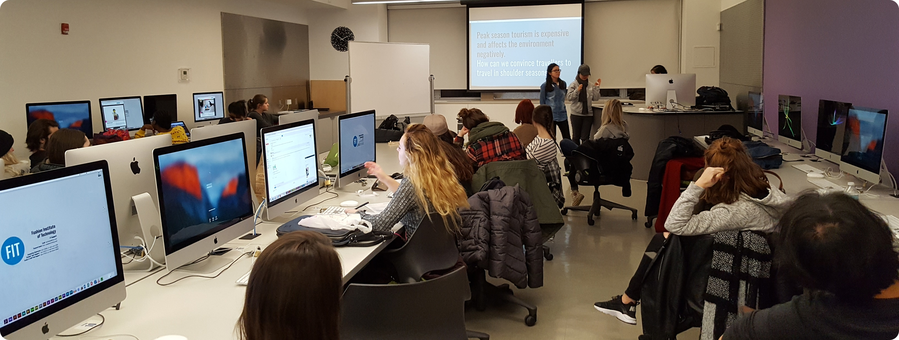 Joey teaching in the classroom