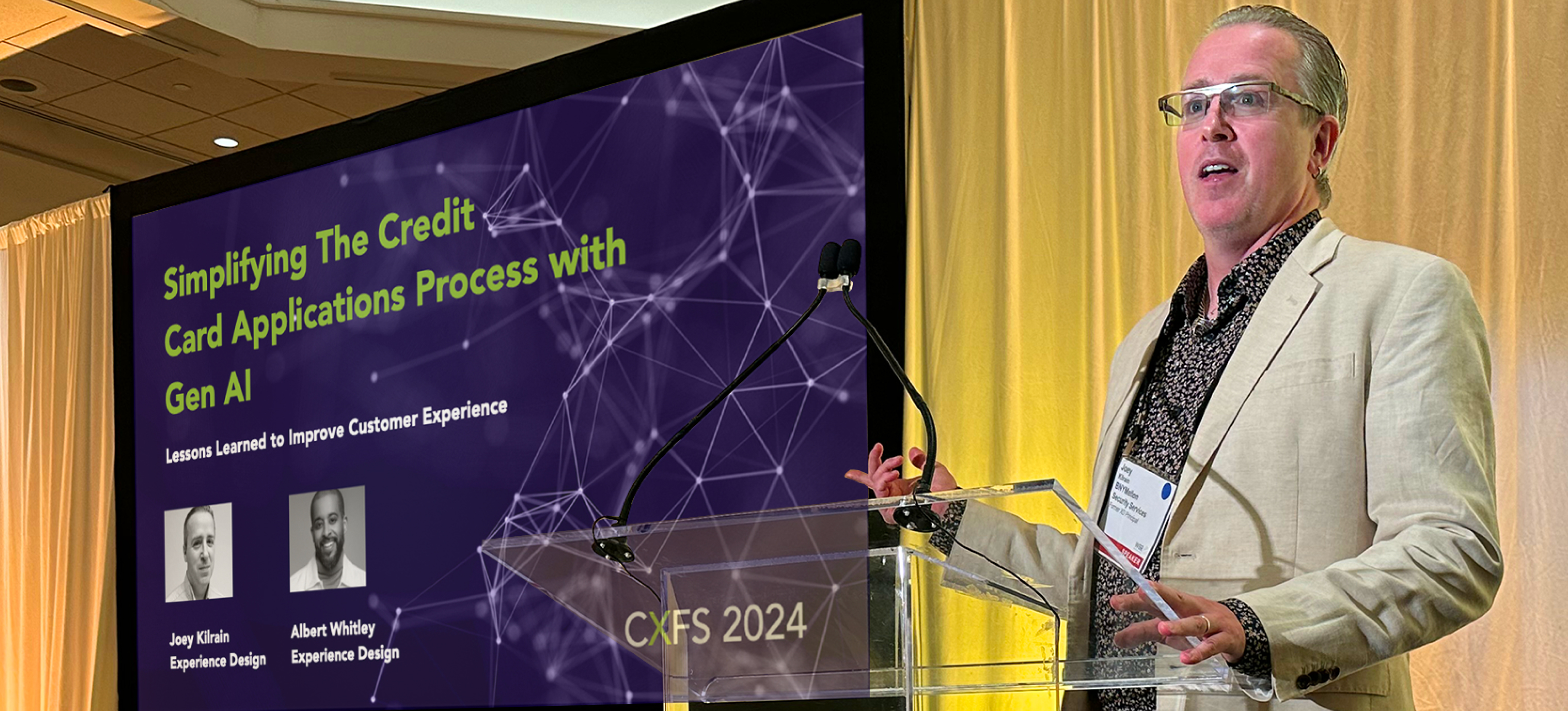 Joseph Kilrain speaking at CXFS 2024