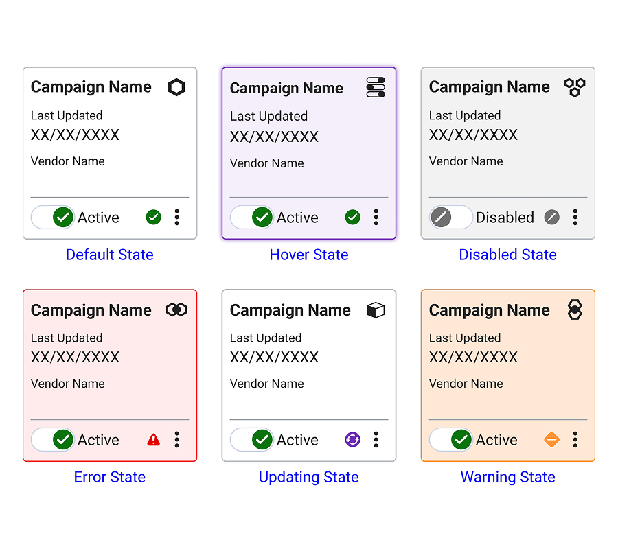 DoubleVerify design system — card component variant 2
